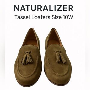 Naturalizer Women’s Suede Tassel Loafers – Size 10W